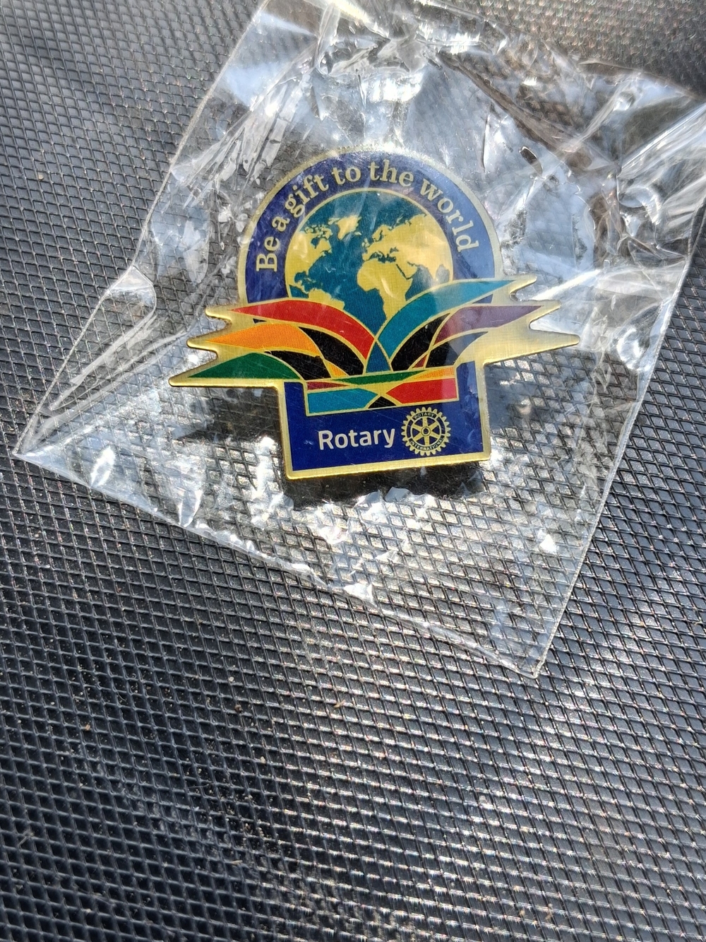 Rotary 'Be a Gift to the World' Enamel Pin - Multicolor